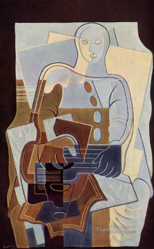  guitarra Arte - pierrot con guitarra 1922 Juan Gris